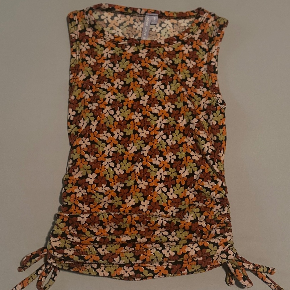 Girls ruched sleeveless top